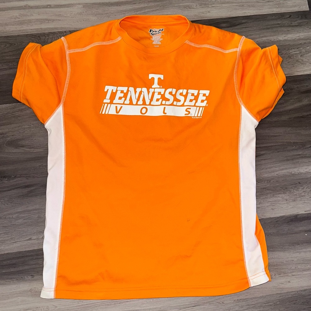 Men’s Tennessee Volunteers Orange Short Sleeve Shirt Size L UT Athletic Fit Tee